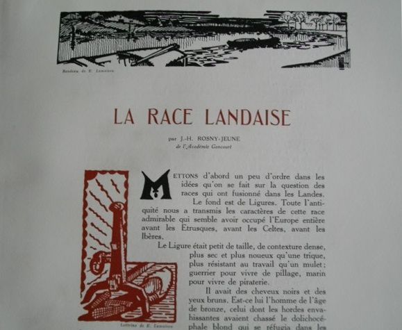 J.-H. Rosny Jeune "La Race landaise" in Nos Landes (Chabas - 1927)