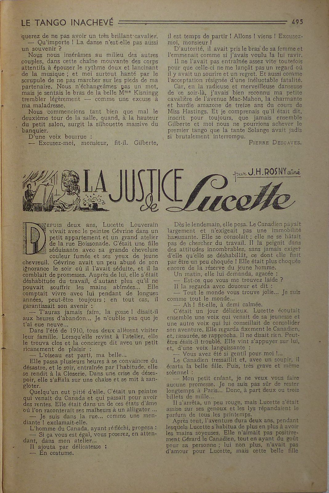 J.-H. Rosny aîné "La Justice de Lucette" in Lisez-Moi n°81 (1949)