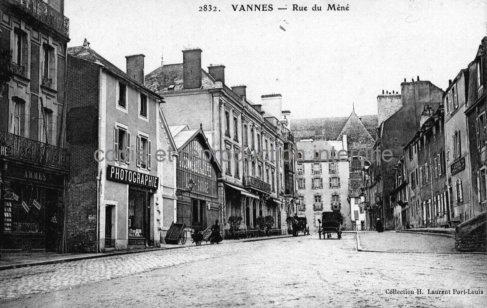 La rue Joseph Le Brix et rue du Mené