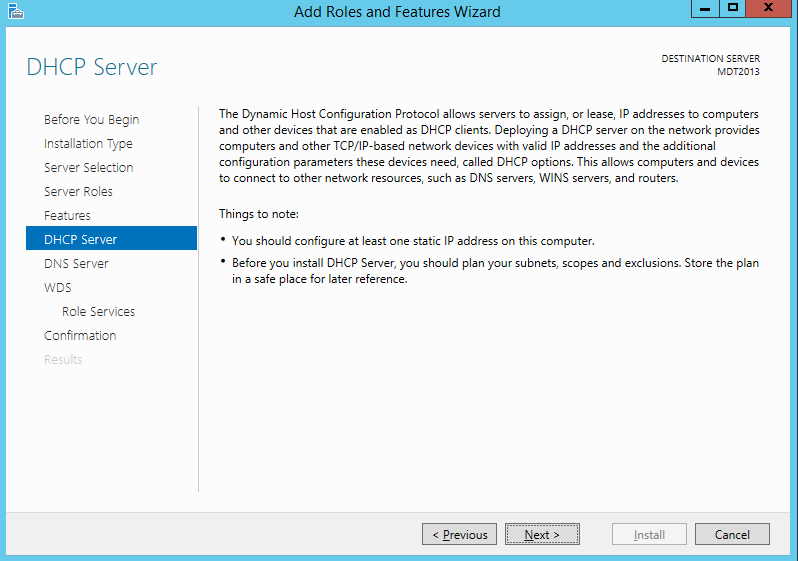 WDS/MDT - Installation d'un serveur Windows 2012 et création d'un master de A à Z - Part 1