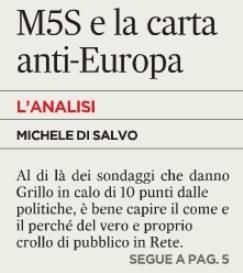Grillo balneare verso il Movimento12Stelle