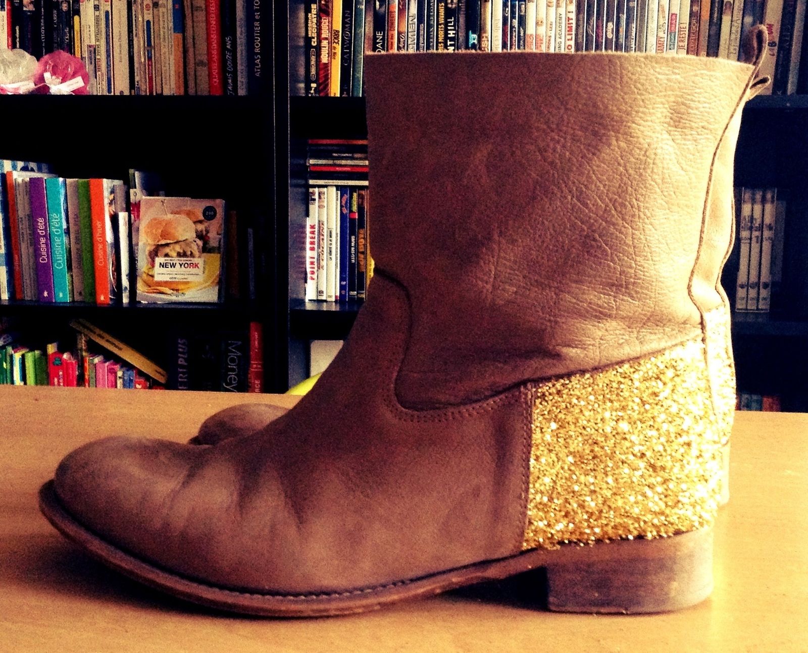 boots a paillettes