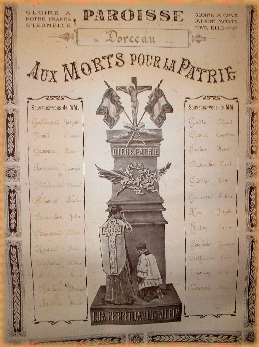 Monument civil Bellou sur Huisne et Liste Dorceau