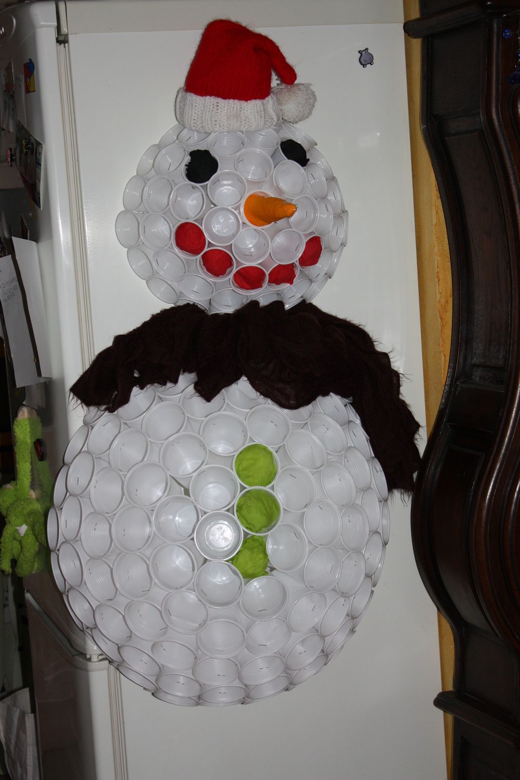 Bonhomme De Neige En Gobelet Plastique Creamama