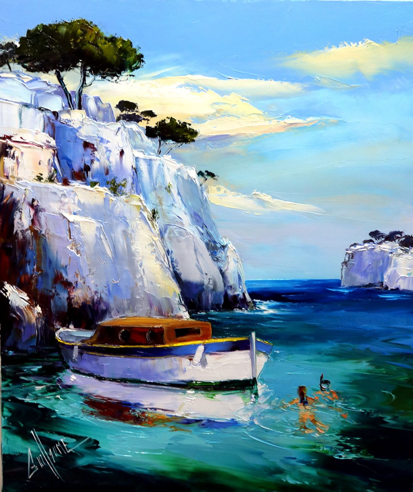 GUILLAUME peinture au couteau guillaumejeanmarcpeintreprovence