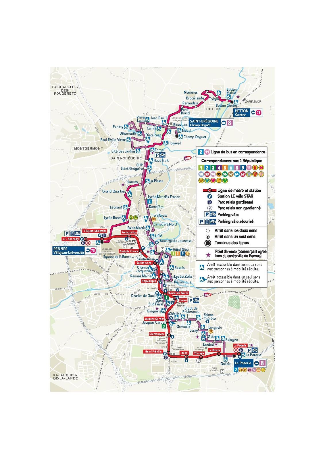 Le bus 8 pour venir au Salon