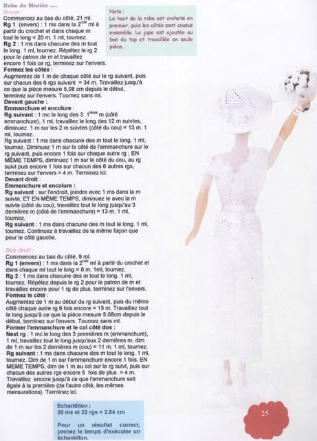 Robe de mariée pour Barbie au crochet - Ma boite à fils .overblog.com