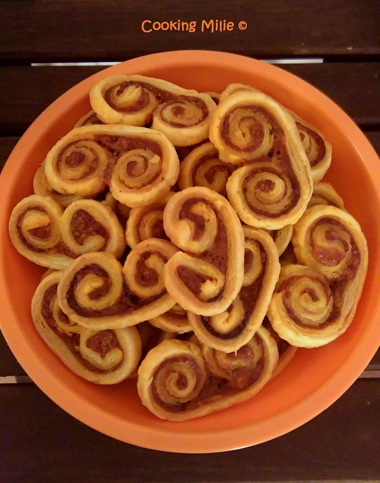 Apéritif dinatoire #63 - Palmiers au pesto rosso et au parmesan