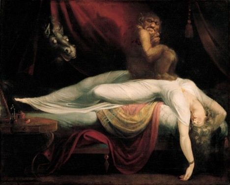 Henry Fuseli - "Le cauchemard" (exposé pour la première fois en 1782, actuellement à la Tate Gallery)