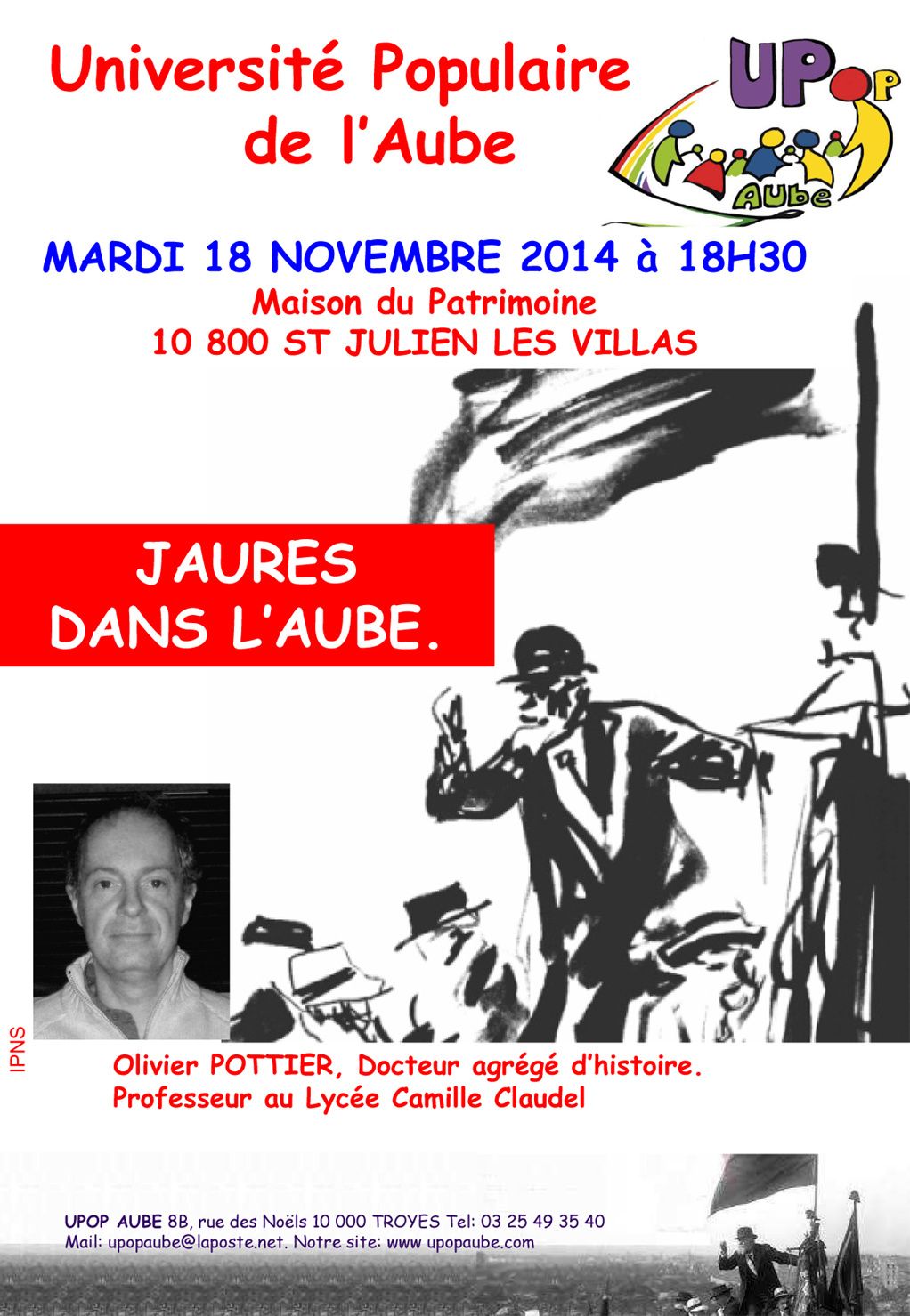 18 NOVEMBRE : JAURES DANS L'AUBE