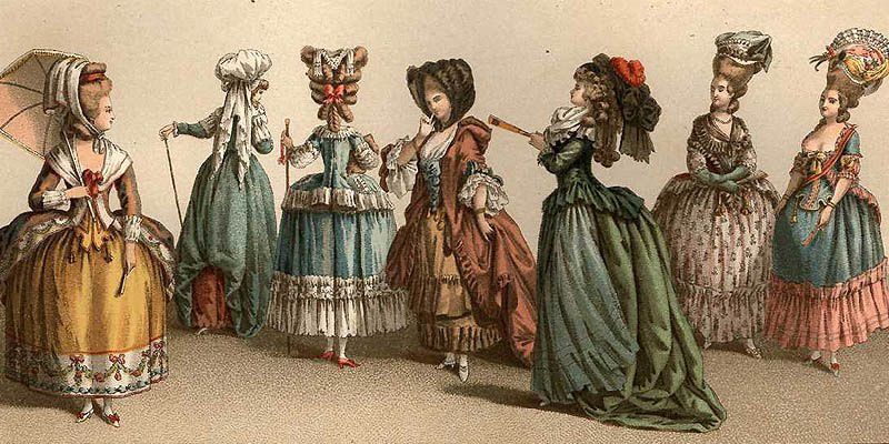 Les coiffures folles et chapeaux fous du XVIII em | Costumes Urbains C-U
