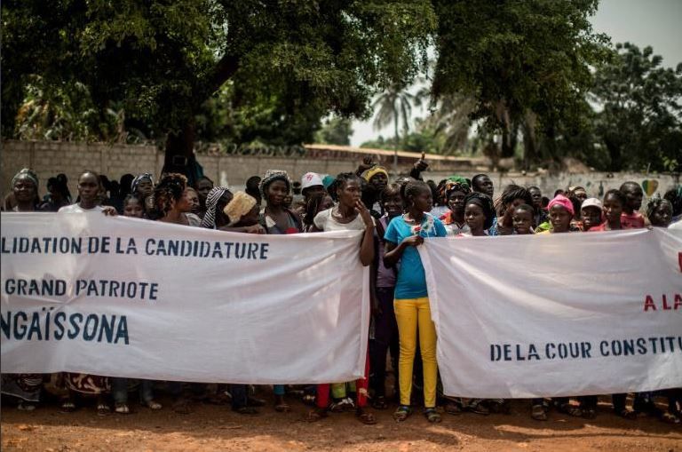 Centrafrique: manifestation contre l’éviction d’un candidat à la présidentielle