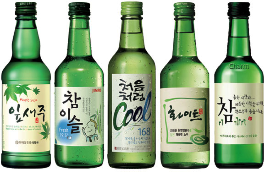 Trois alcools coréens - En francais s'il vous plait