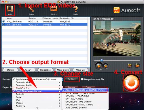 how to import canon