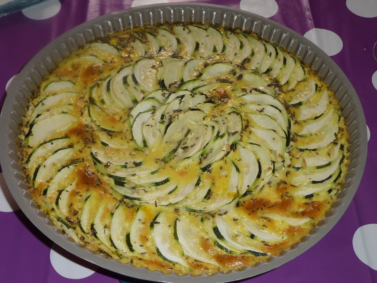 Gratin Mi Flan De Courgettes A L Ail Chez Vikki