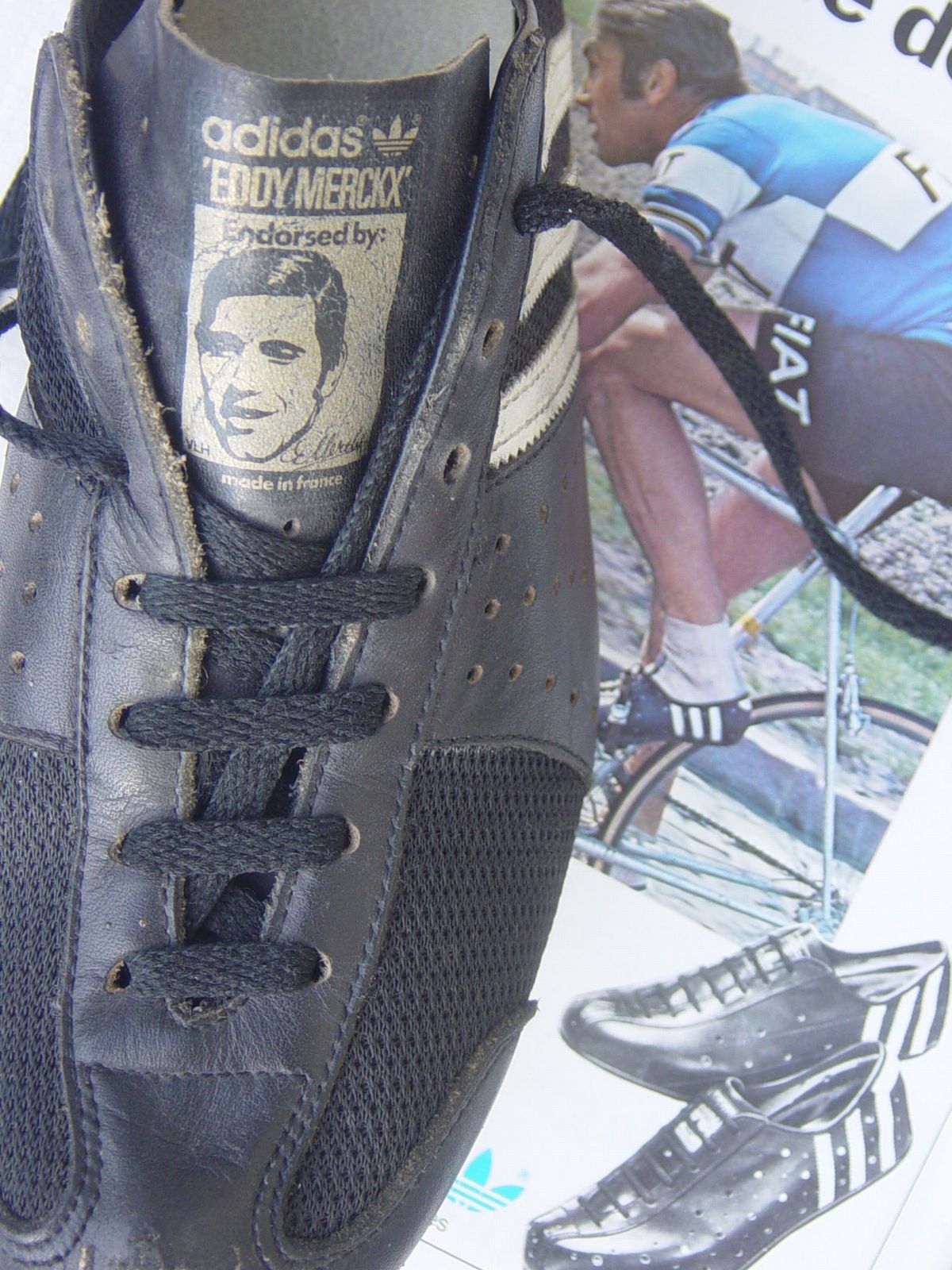 Languette chaussure "Adidas" Eddy MERCKX.