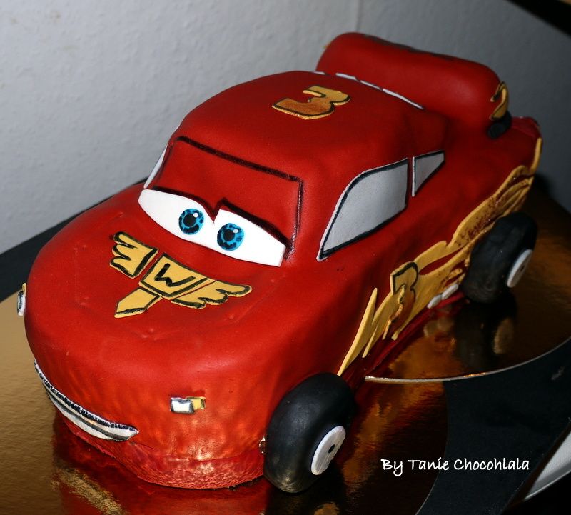 gâteau flash mc queen cars/ gâteau yaourt marbré - Le petit monde de  Chocohlala