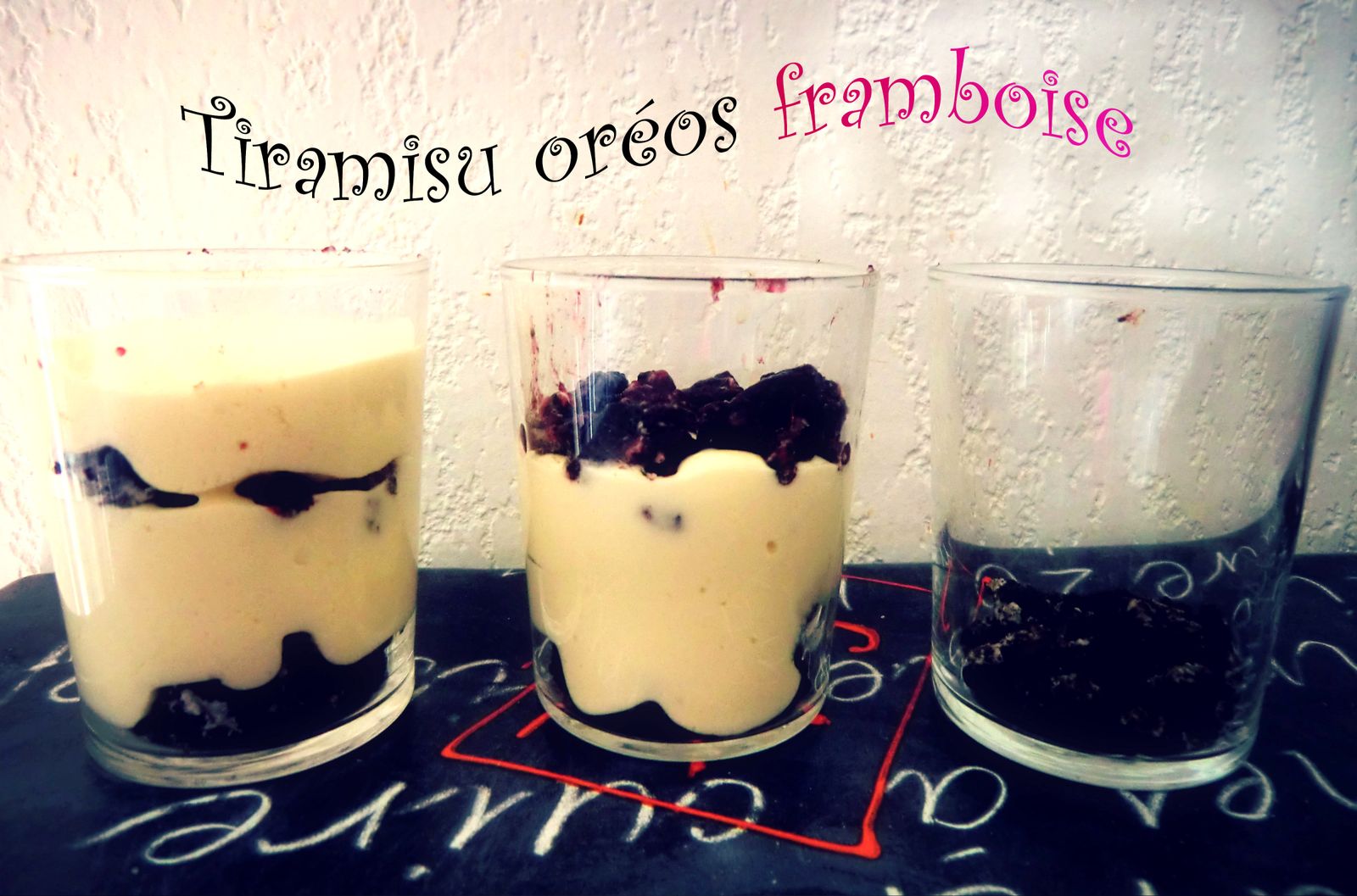 Tiramisu Oréos et framboise