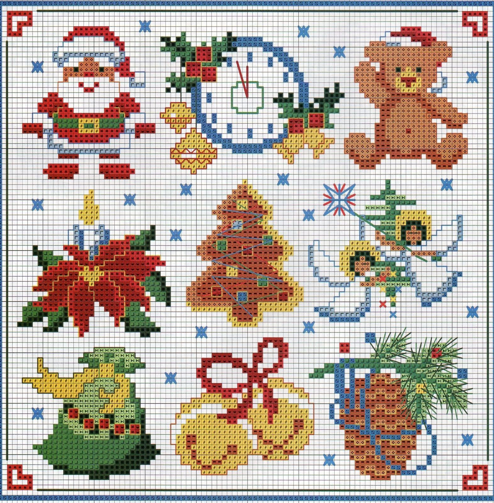point de croix le blog de la ô trésor de sylvie christmas knitting pattern santa claus