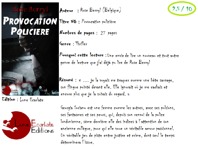 Provocation policière de Rose Berryl