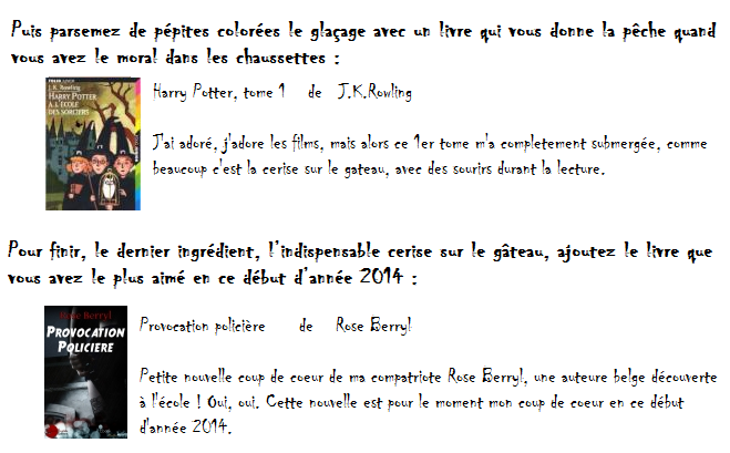 TAGS : Le gâteau littéraire