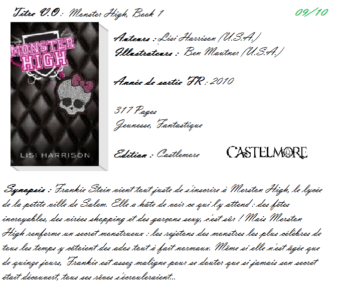 Monster High, Tome 1 de Lisi Harrison