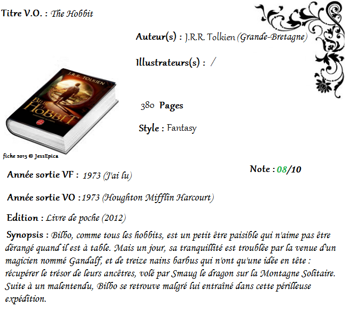 Bilbo le hobbit de J.R.R. Tolkien