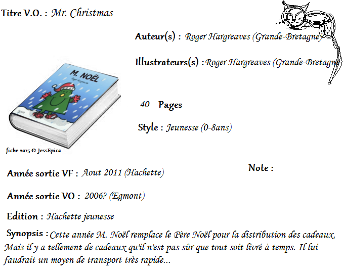 Monsieur Noël de Roger Hargreaves