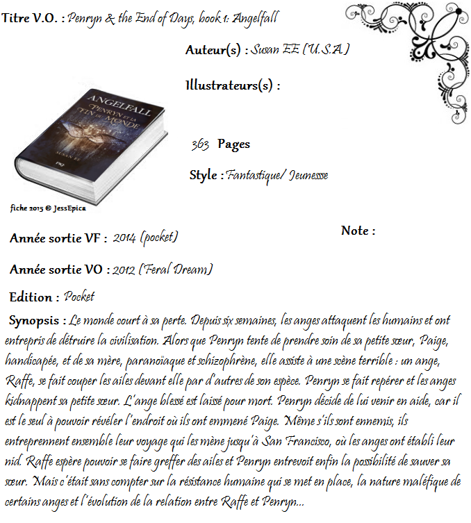 Angelfall, tome 1 : Penryn et la fin du monde de Susan Ee