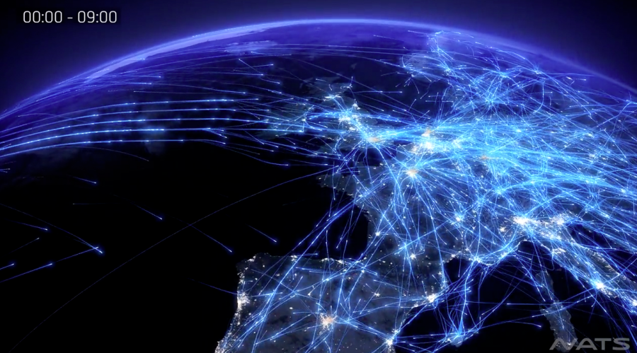 24H de trafic aérien au-dessus de l'Europe !