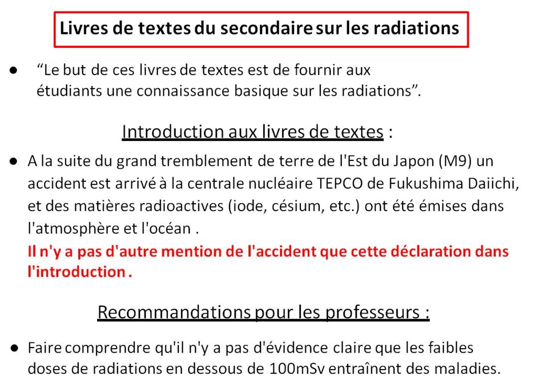 Hisako Sakiyama - Evaluation du risque des faibles doses de radioactivité au Japon
