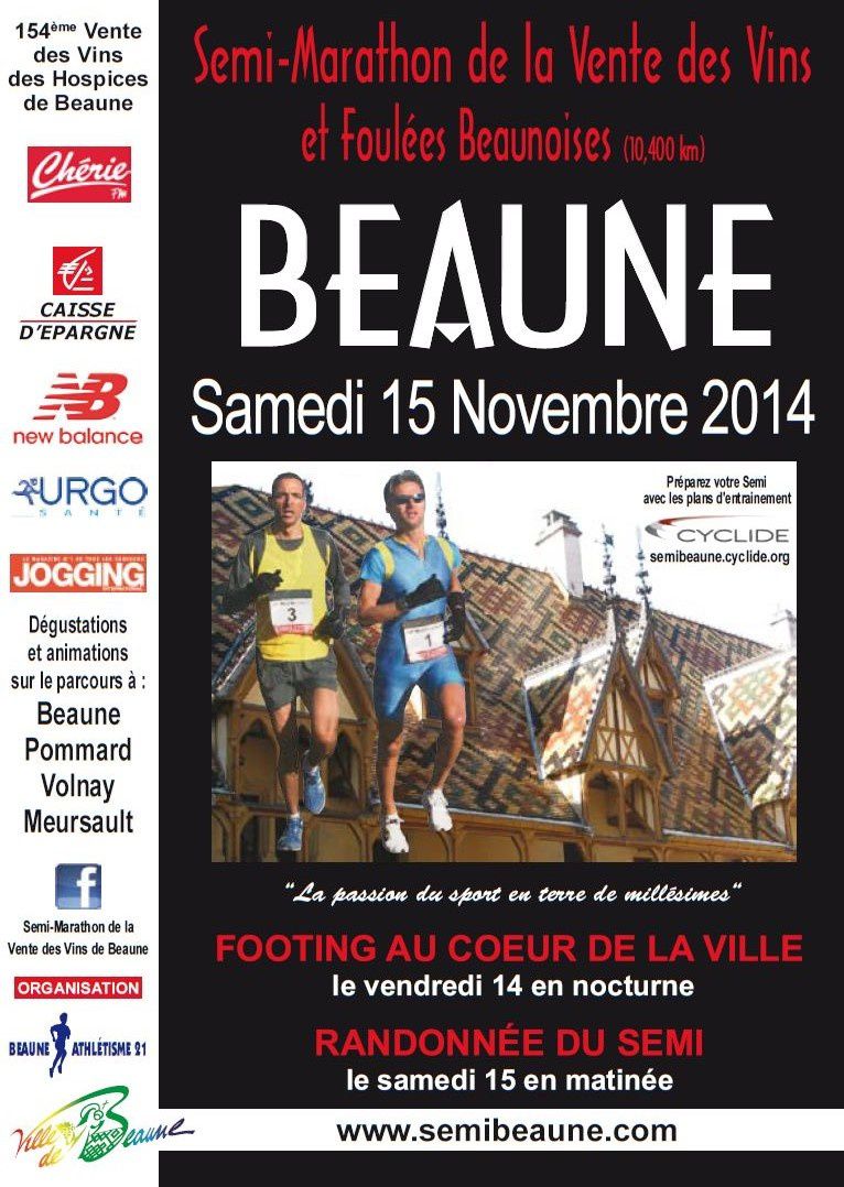 Samedi 15 novembre 2014 - Semi marathon de Beaune