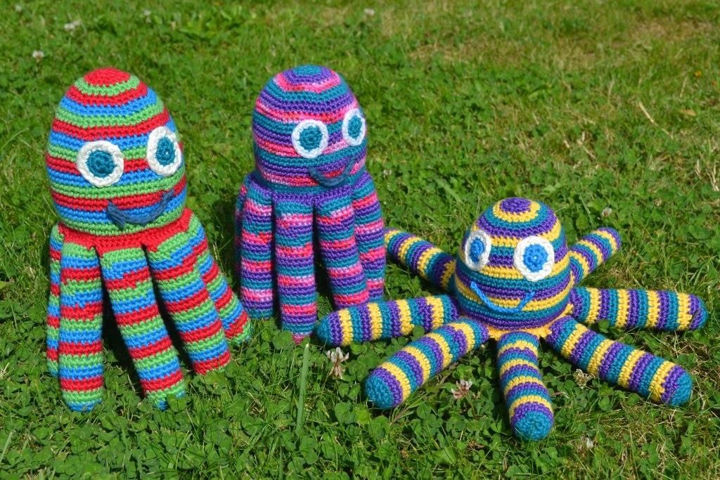 Tuto poulpe ou pieuvre au crochet Nanou et ses 10 doigts