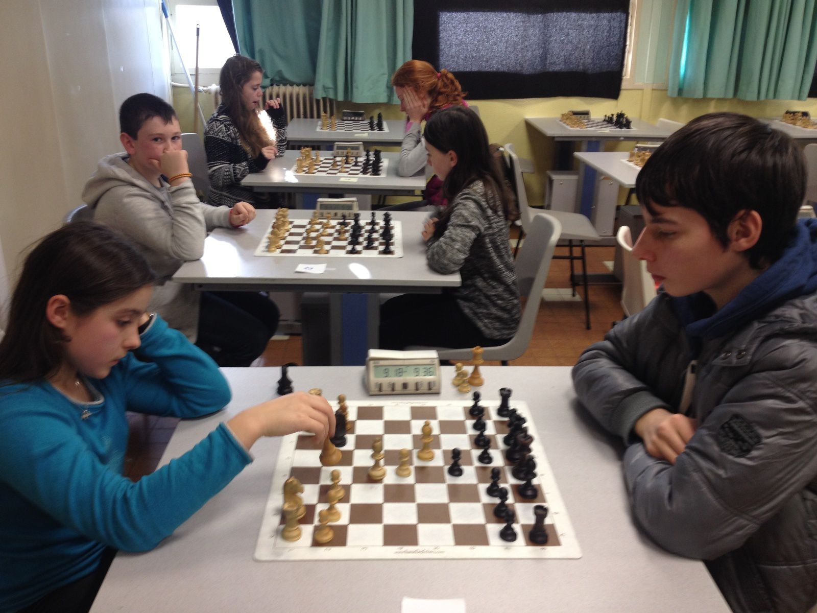 Championnat départemental scolaire d'échecs, retour en photos