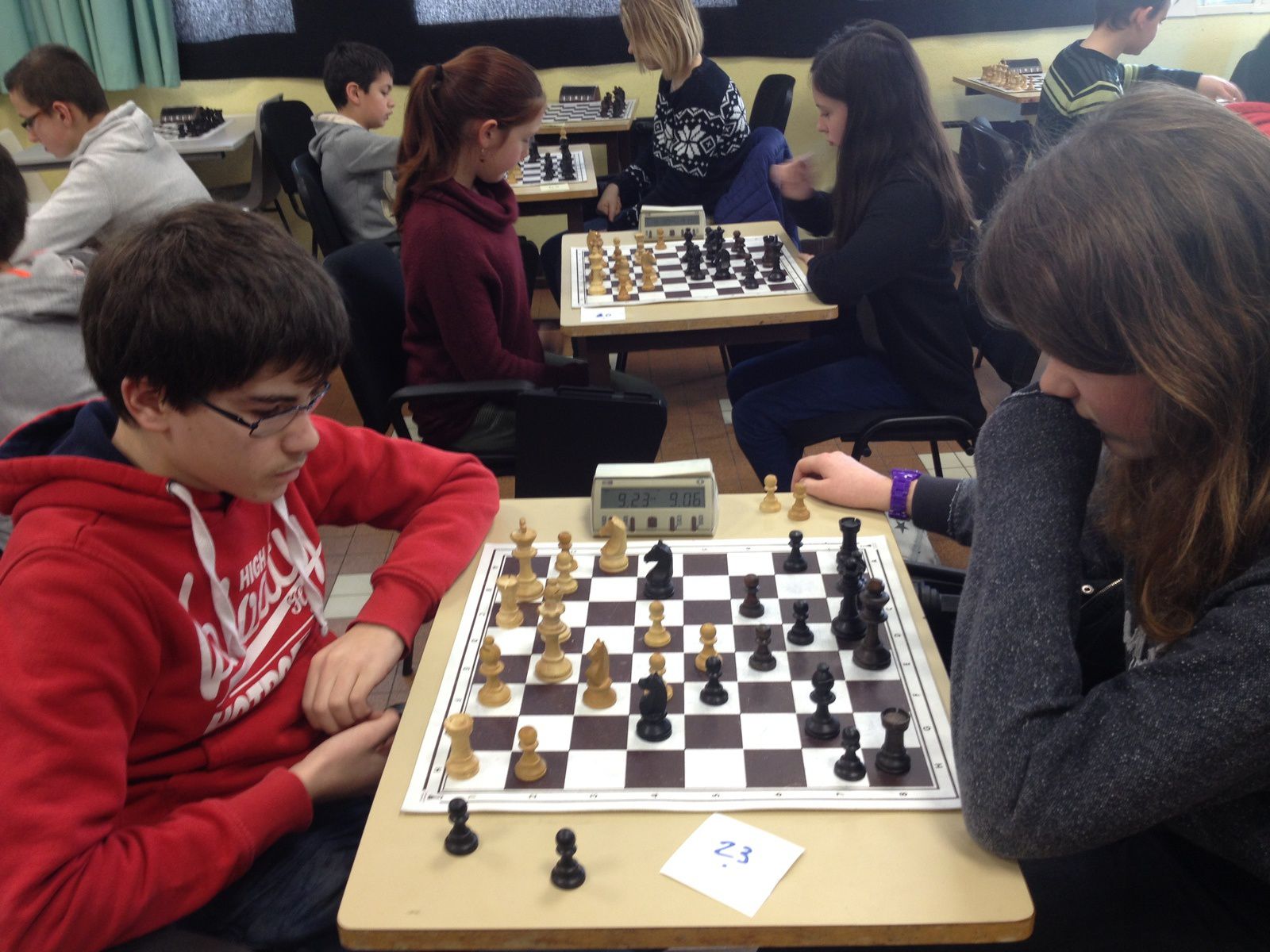 Championnat départemental scolaire d'échecs, retour en photos