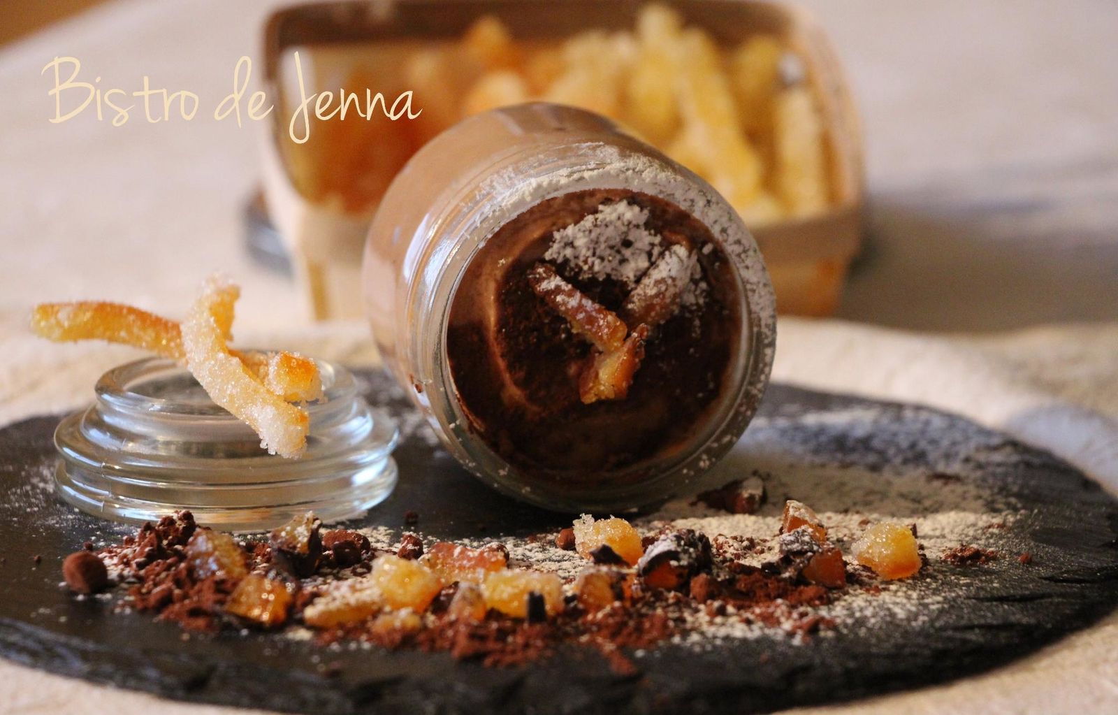 Mousse mascarpone au chocolat au lait et orange confite- Pianka z mascarpone, czekolady mlecznej i pomaranczy kandyzowanej