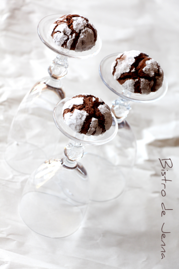 Biscuits craquelés au Chocolat par Jenna #bis - Popekane ciasteczka #bis