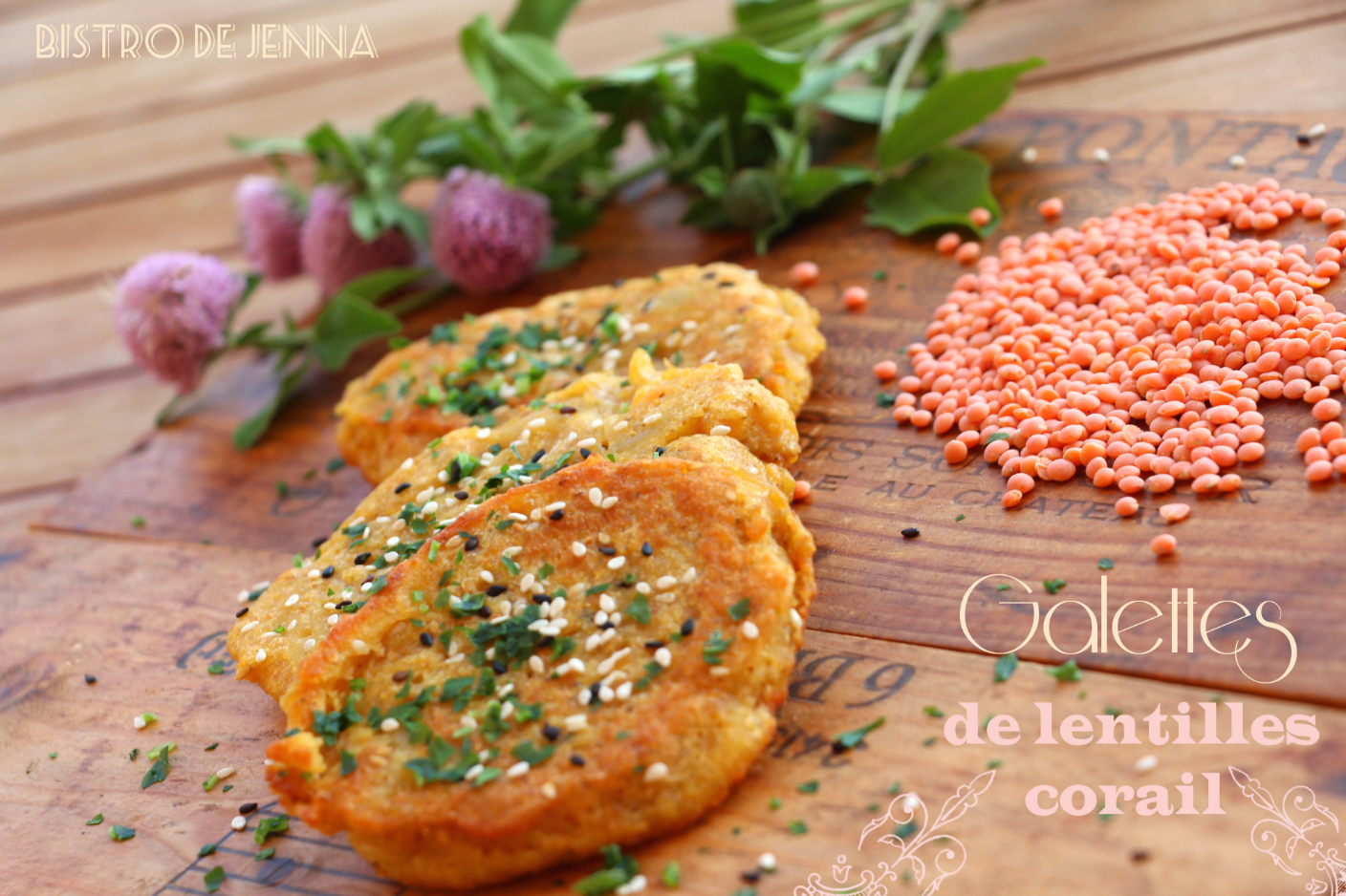 Galettes De Lentilles Corail Bistro De Jenna