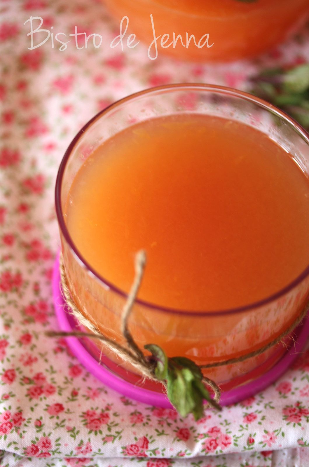 Jus de pamplemousse & thé vert et orange