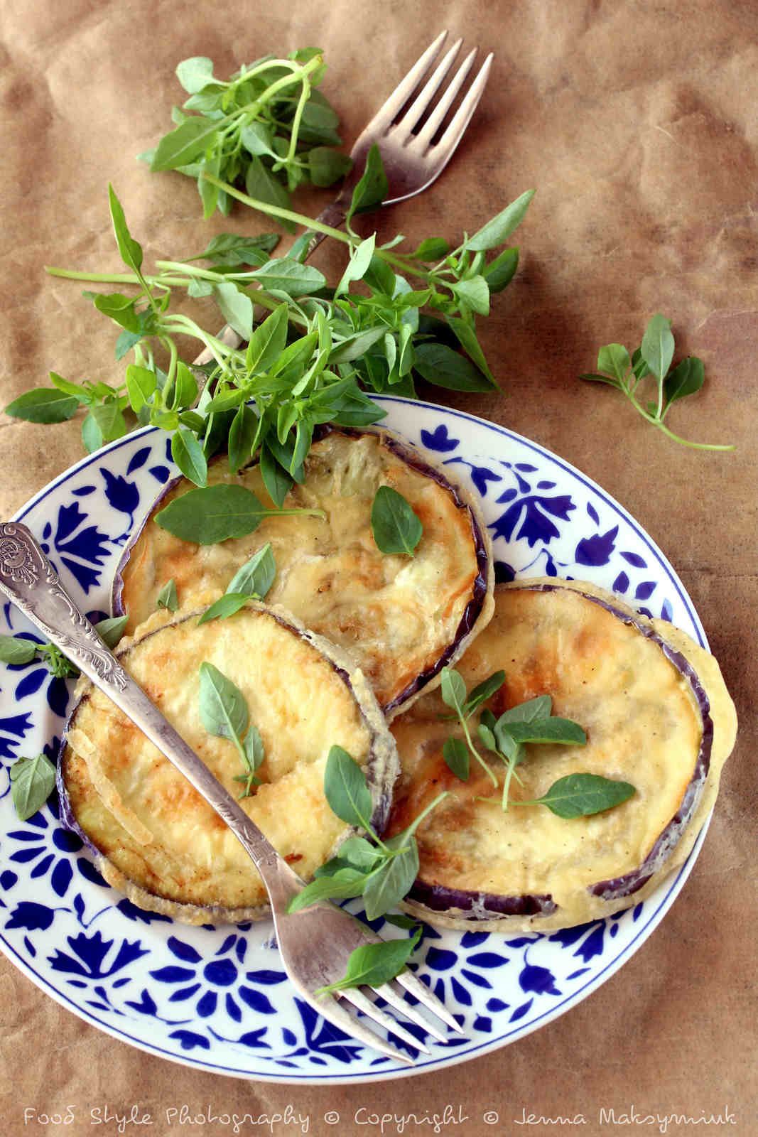 Aubergine ronde en tempura vegan
