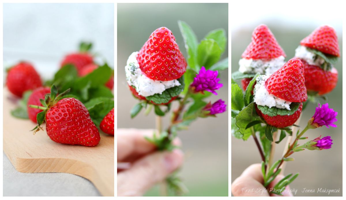 Sucettes de fraise