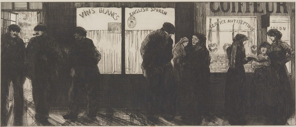 Boutiques sur le port (1912)