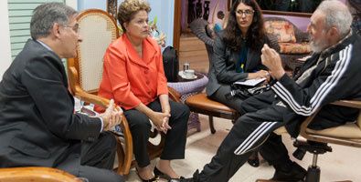Cuba: Fidel A UNE RENCONTRE FRATERNELLE AVEC Dilma Roussef