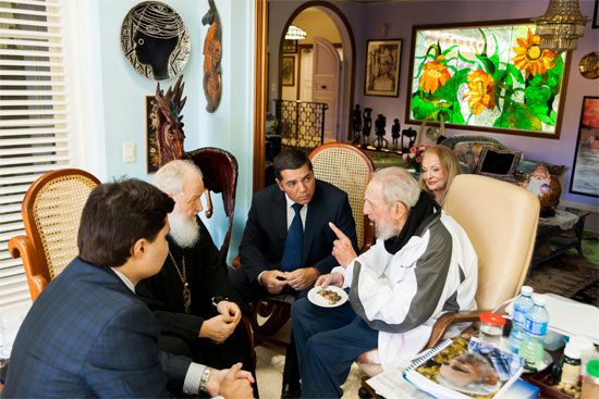 Cuba: La patriarche Cyrille a rendu visite à Fidel