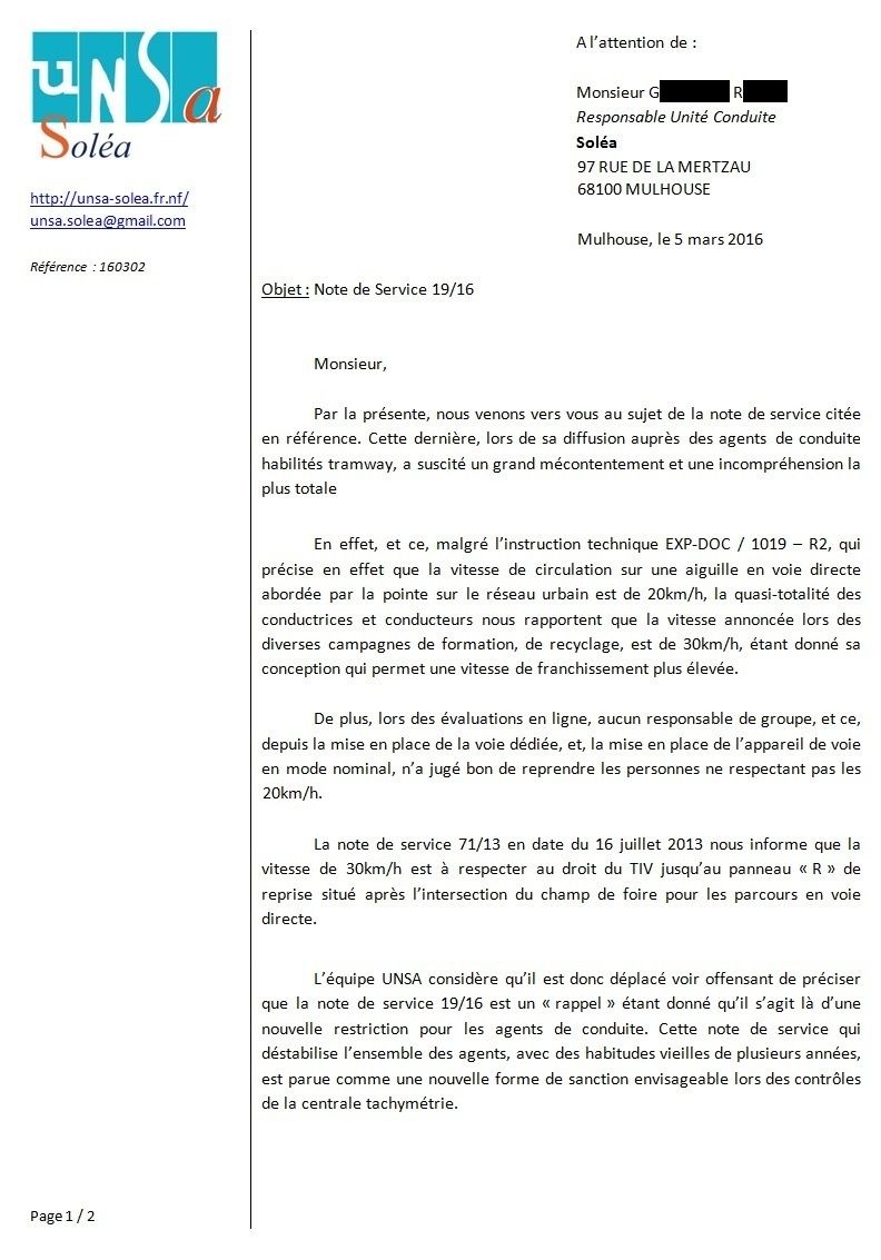 Exemple De Note De Service Fonction Publique
