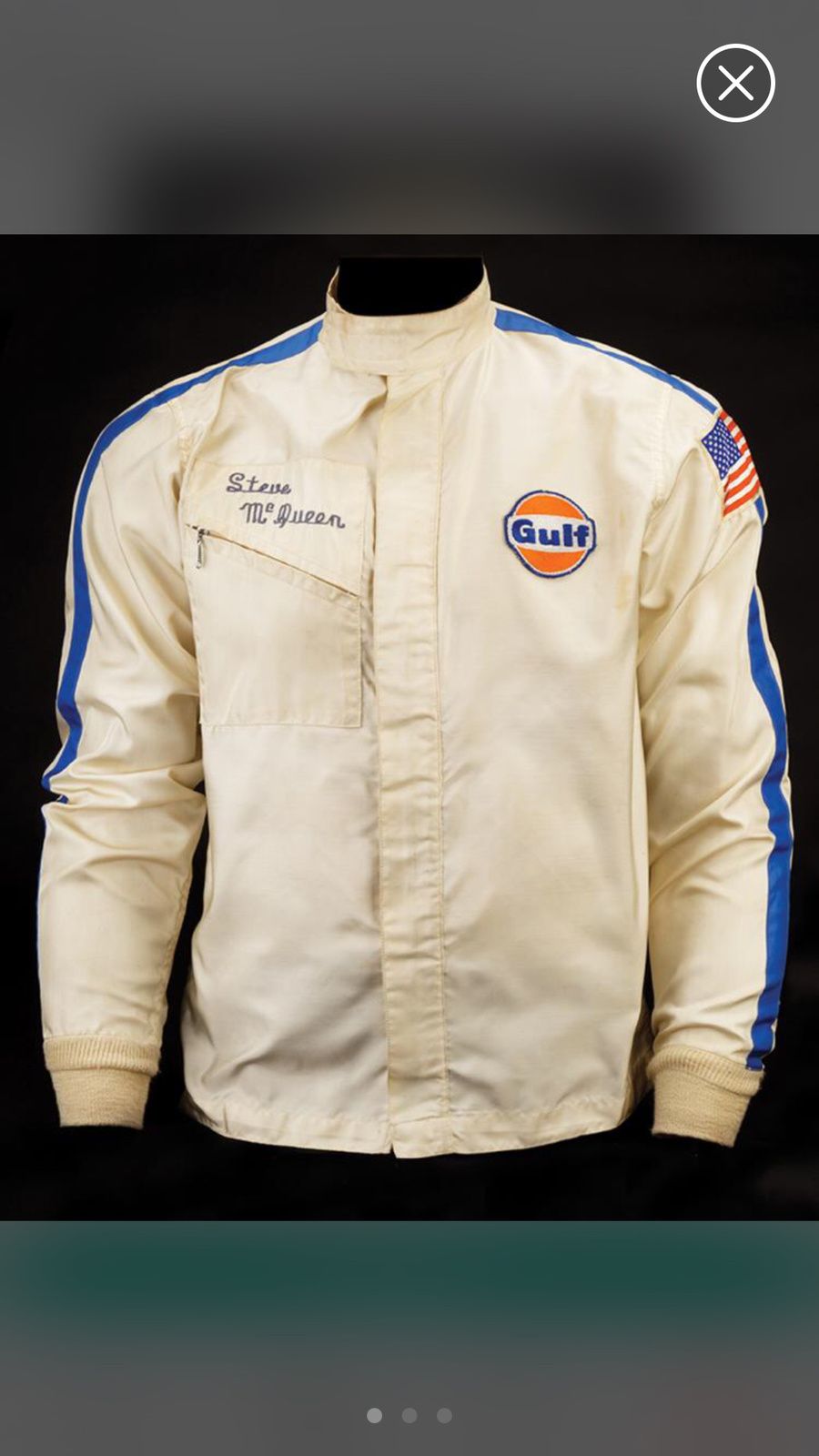 Steve McQueen Gulf Racing Jacket of Le Mans by Profiles in History