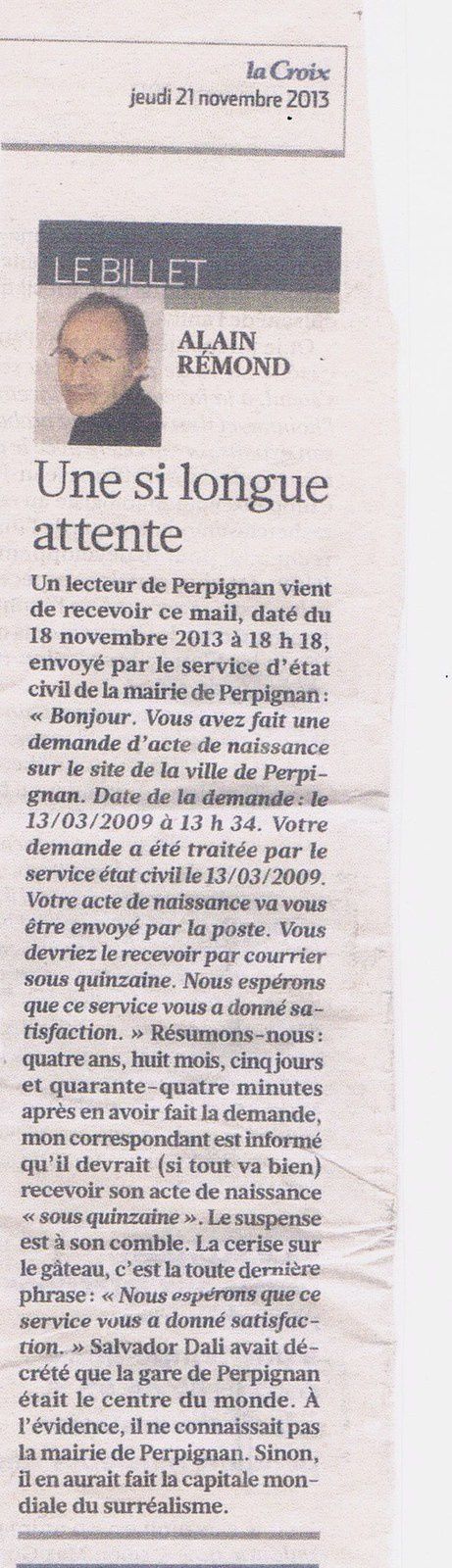scan : La Croix / Le courrier de la Mayenne // photo : flora