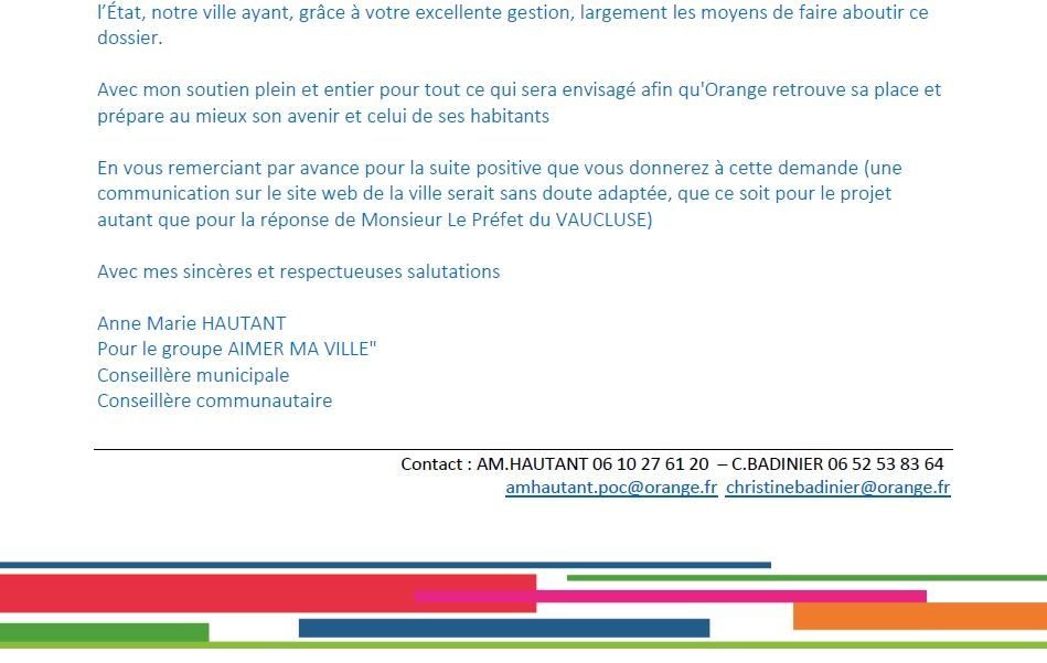 courrier pour rencontrer le maire