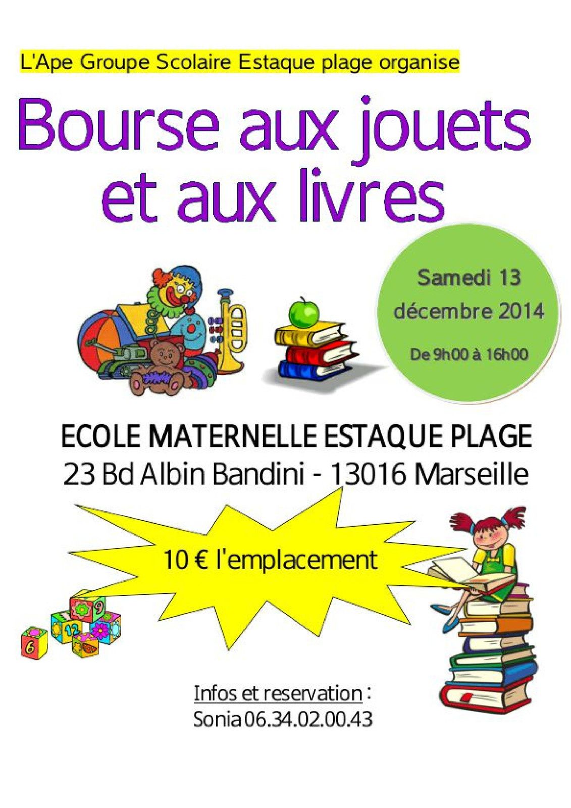 Bourse aux jouets - Ecole maternelle Bandini