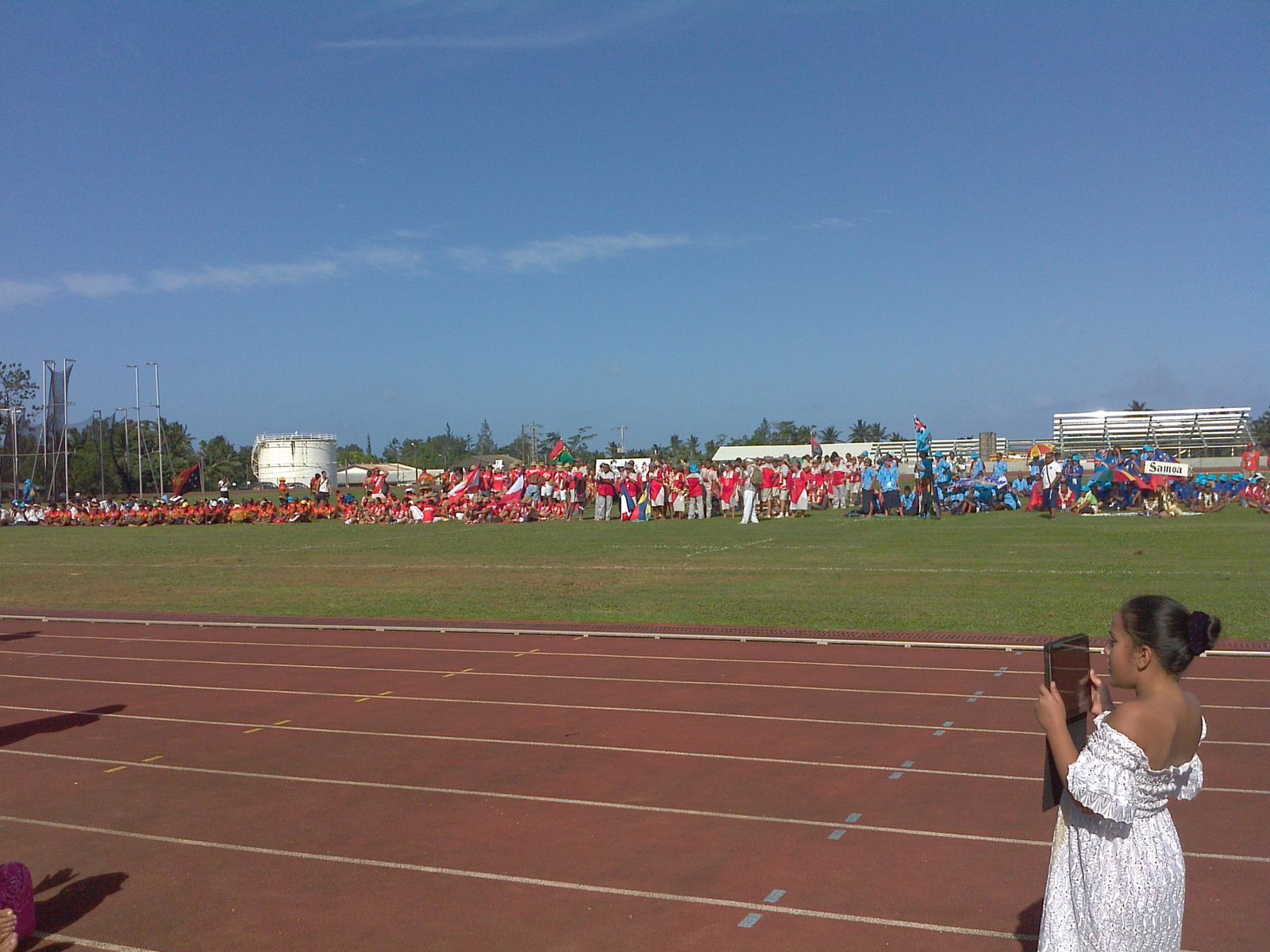 la cérémonie de cloture des IXème mini-jeux du Pacifique le jeudi 12 septembre 2013 à Mata-Utu (wallis et futuna)